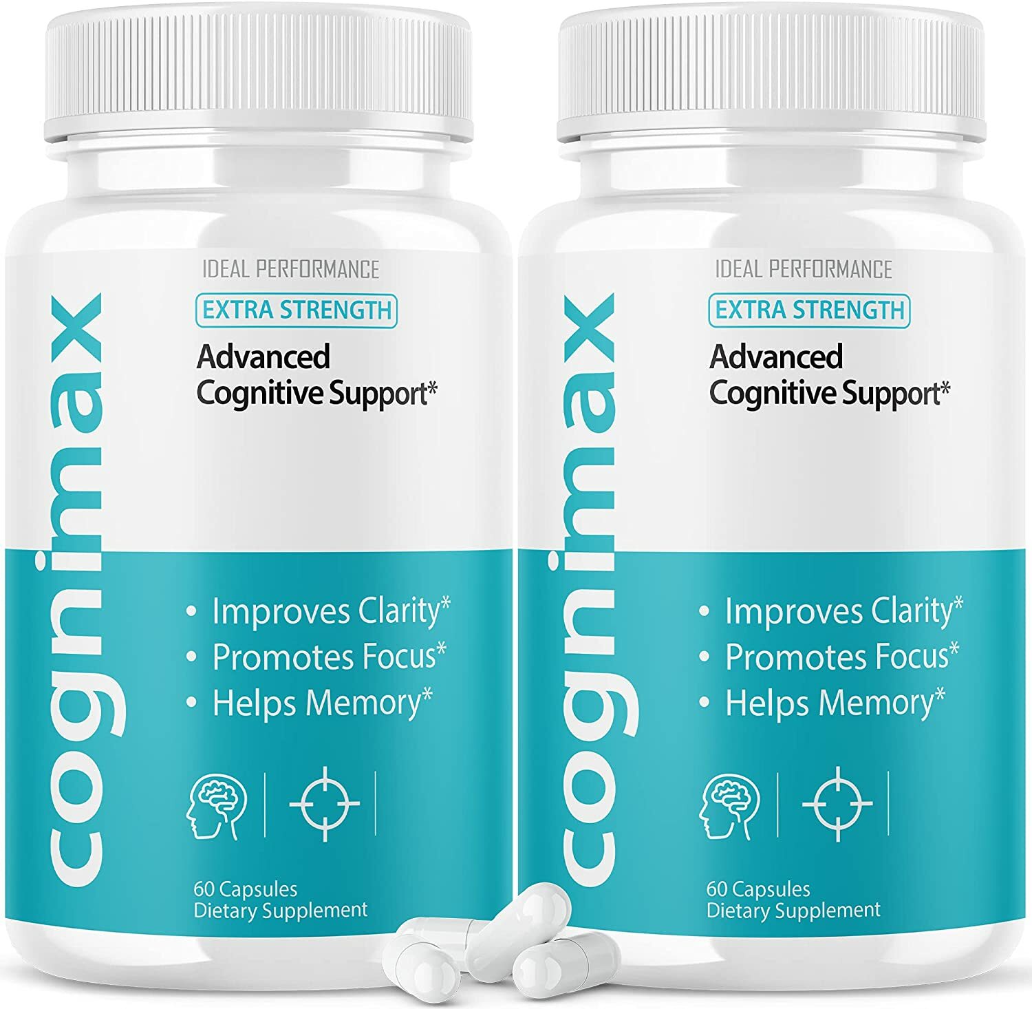 Cognimax Nootropic Brain Pills Supplement for Cognitive Support 120 Cap (2 Pack)