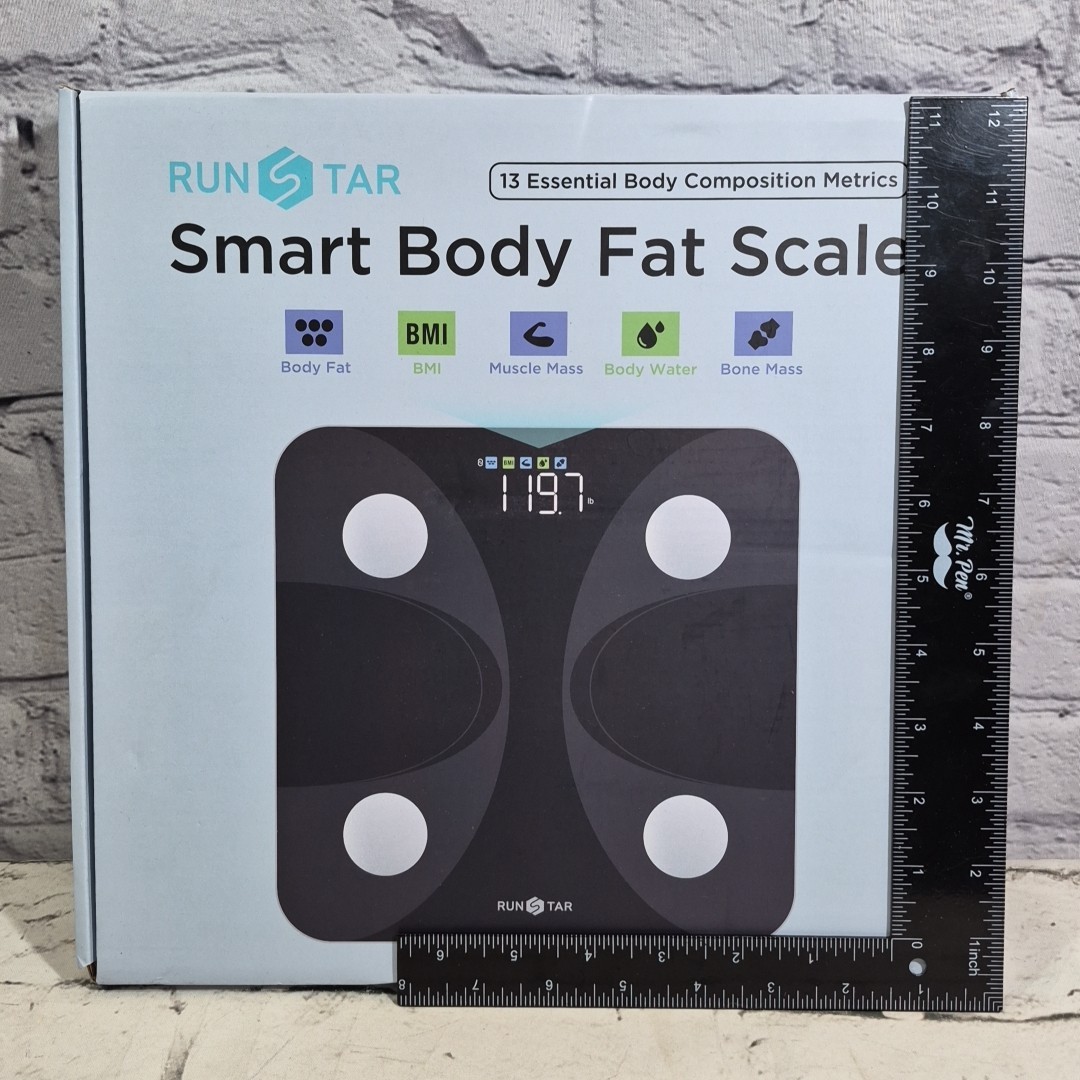 Runstar Smart Scale for Body Weight and Fat Percentage with Fitness App 400lb