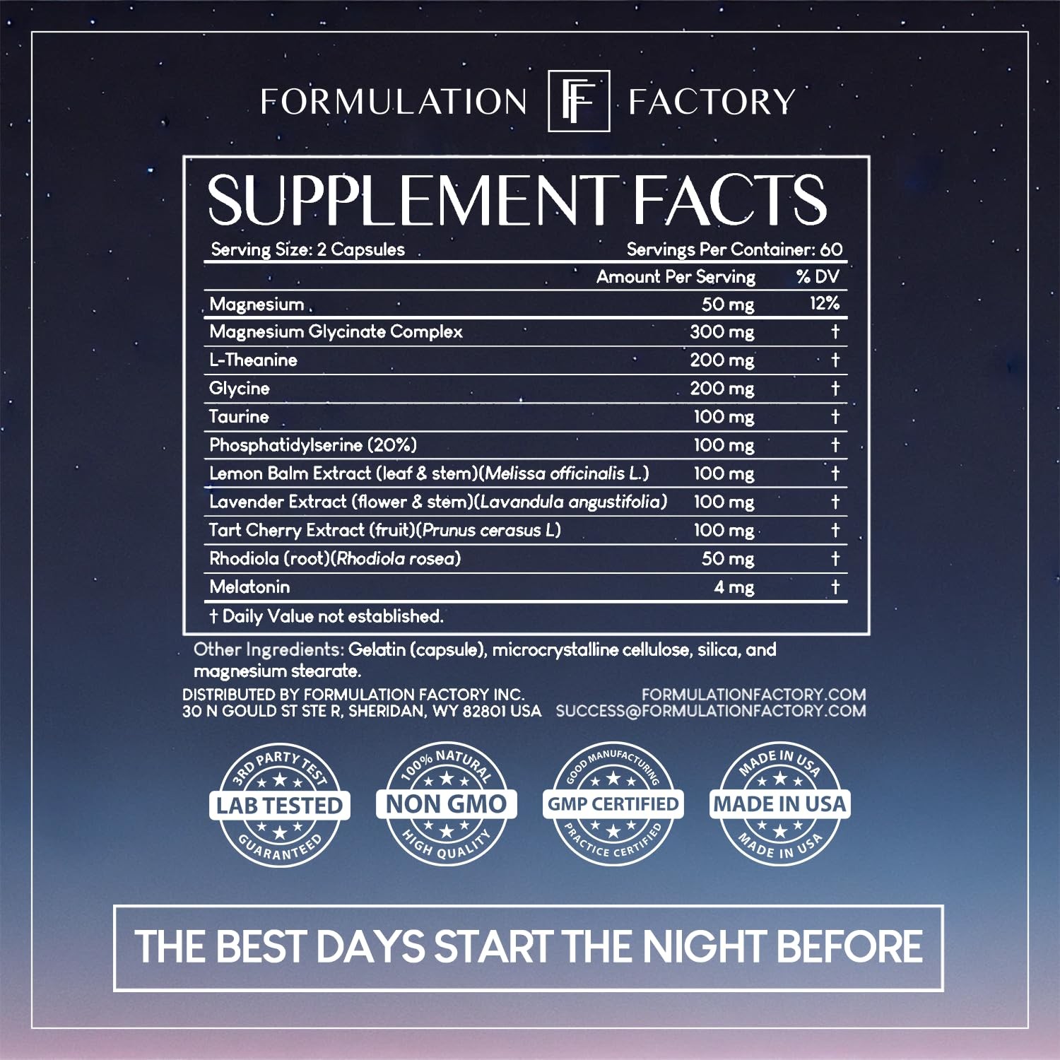 The Night Before 10-in-1 Sleep Support | Melatonin 4mg, Magnesium Glycinate 3…