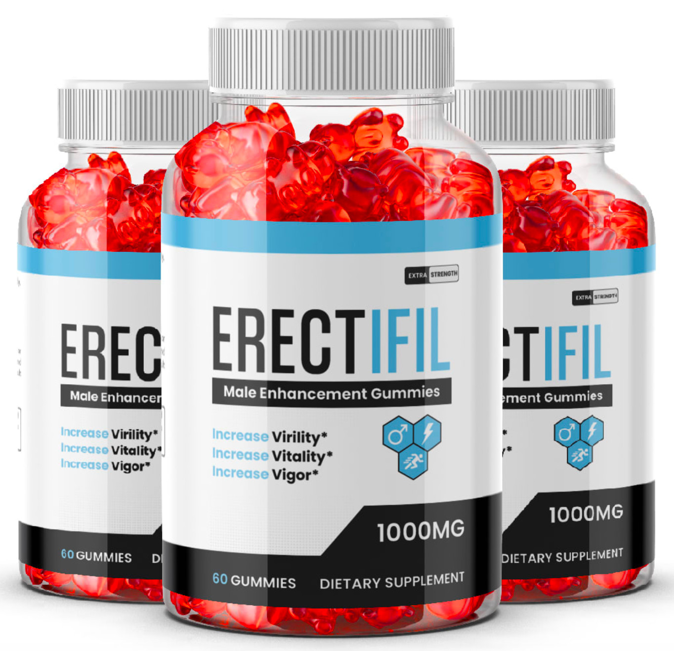 (3 BOTTLES) Erectifil Gummies – Male Virility