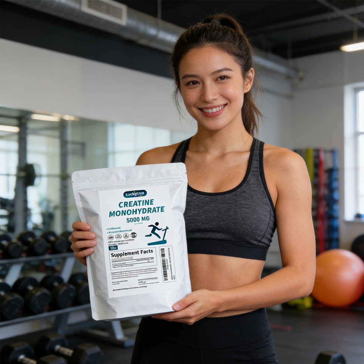 Bulk Creatine Powder Monohydrate Micronized Unflavored 1kg 2.27kg Gym Supplement