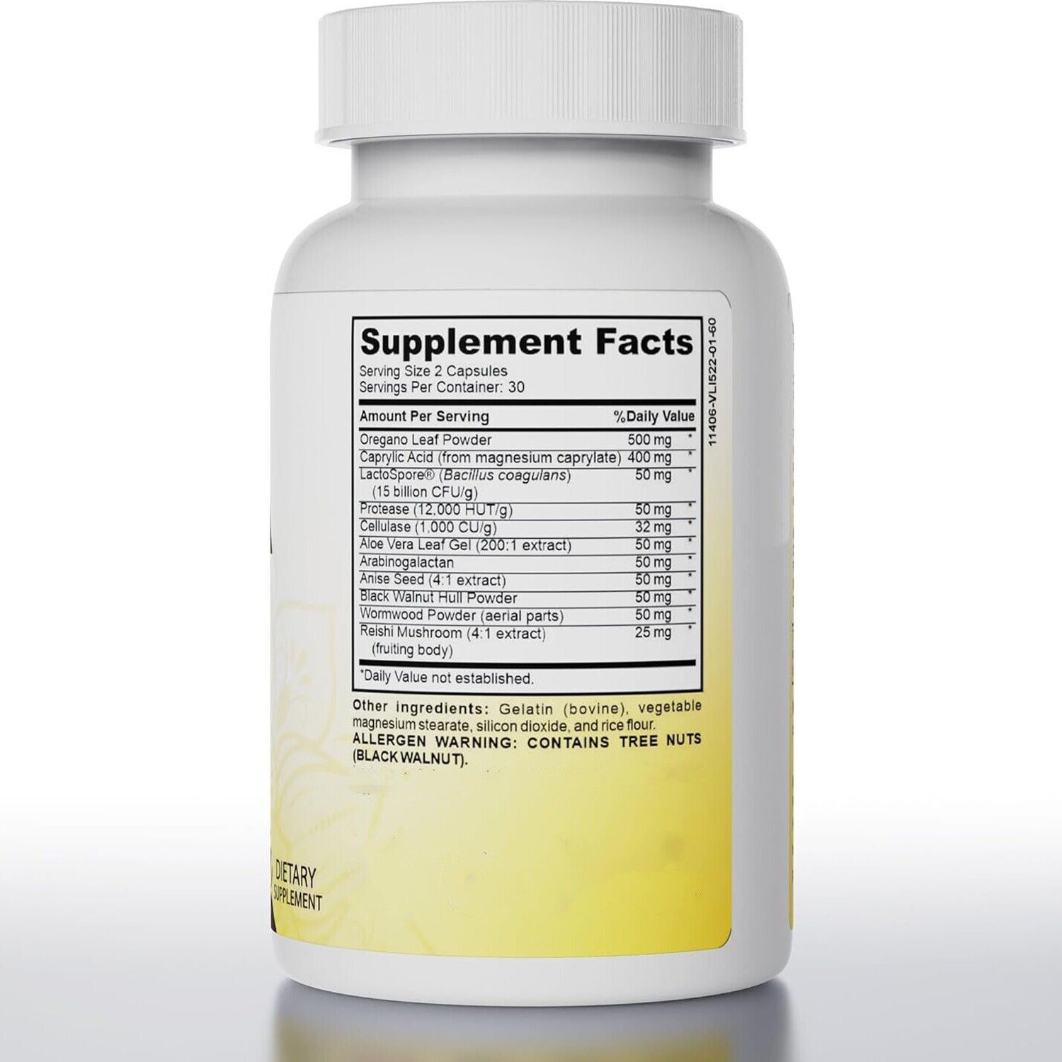 Cleanse Candida 60 softgels – Gut & Colon Support, Natural Herbs for Intestinal