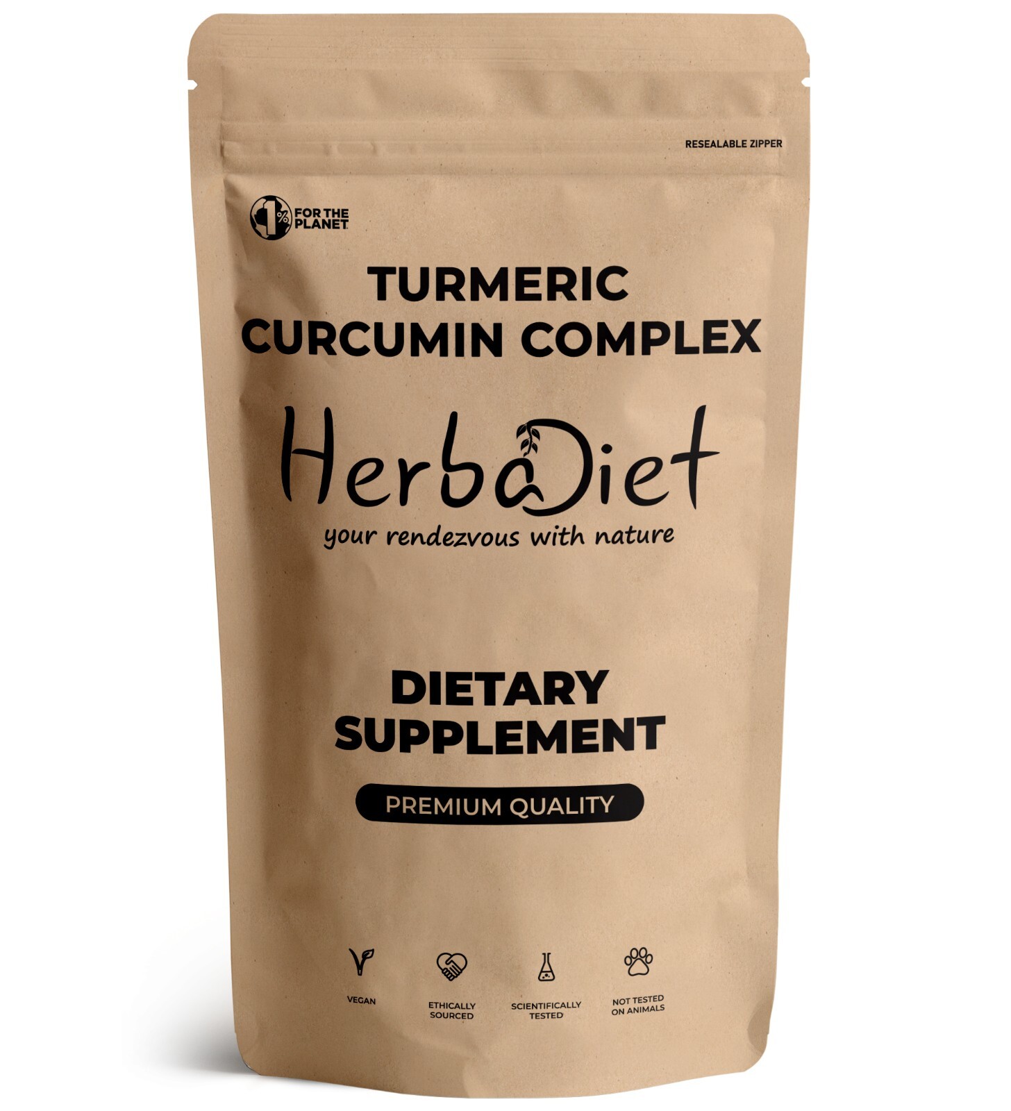 Turmeric Curcumin with Bioperine Black Pepper Standardized Curcuminoids 2100mg