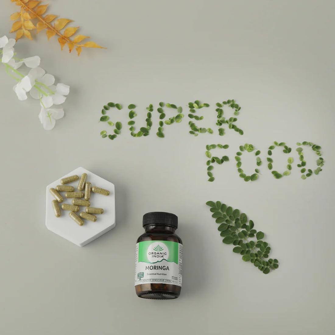 Organic India Moringa 60 Capsules Bottle – Pack Of 3