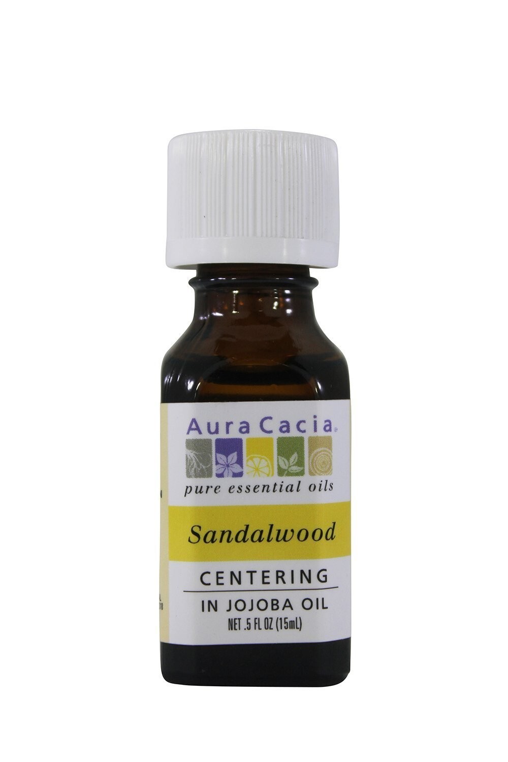 Aura Cacia Sandalwood in Jojoba Oil – 0.5fl oz