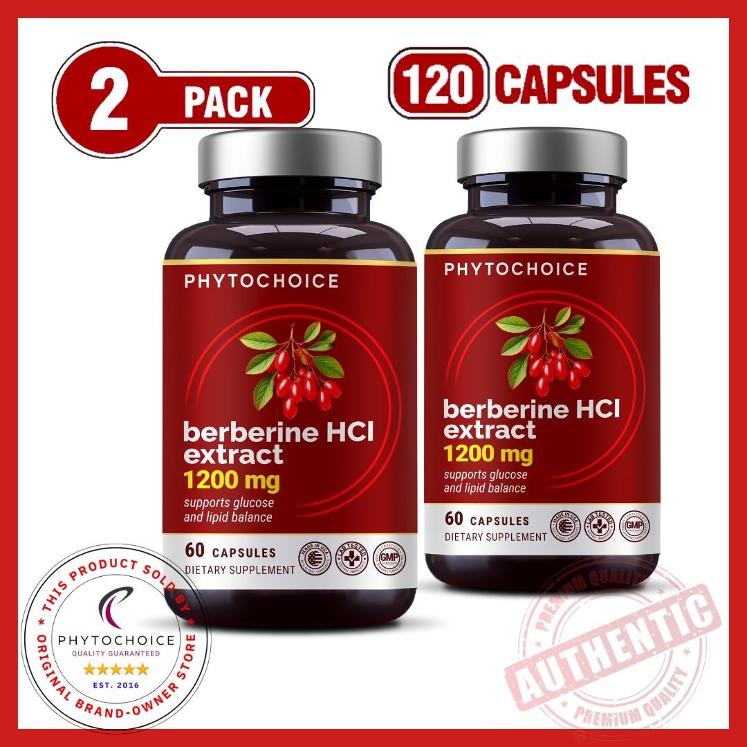 Premium Berberine HCL 1200mg High Potency Anti-inflammatory,Blood Sugar Support