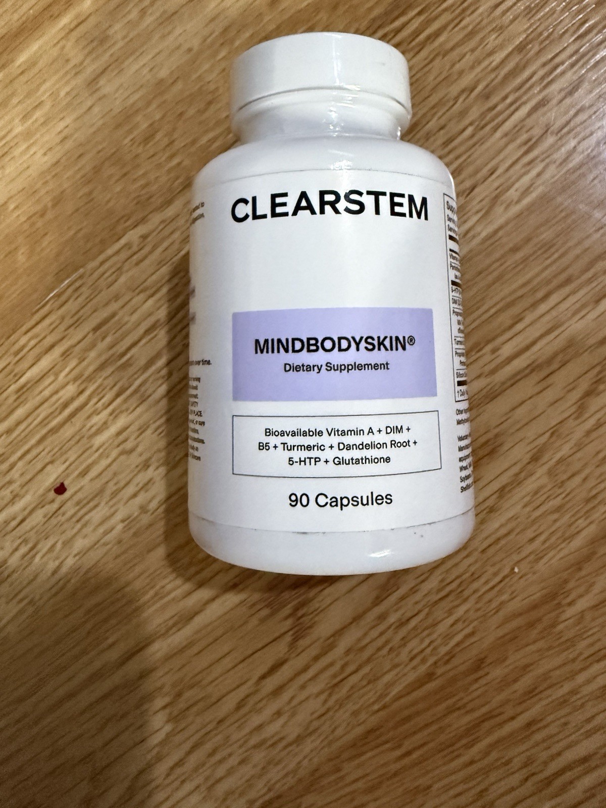 CLEARSTEM – MINDBODYSKIN Hormonal Acne Supplement 90 Caps Sealed