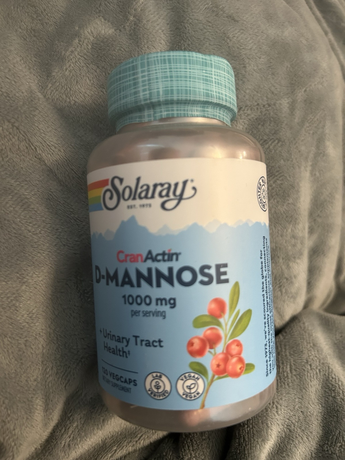Solaray D-mannose 1000mg Urinary Tract Health Capsules – 120