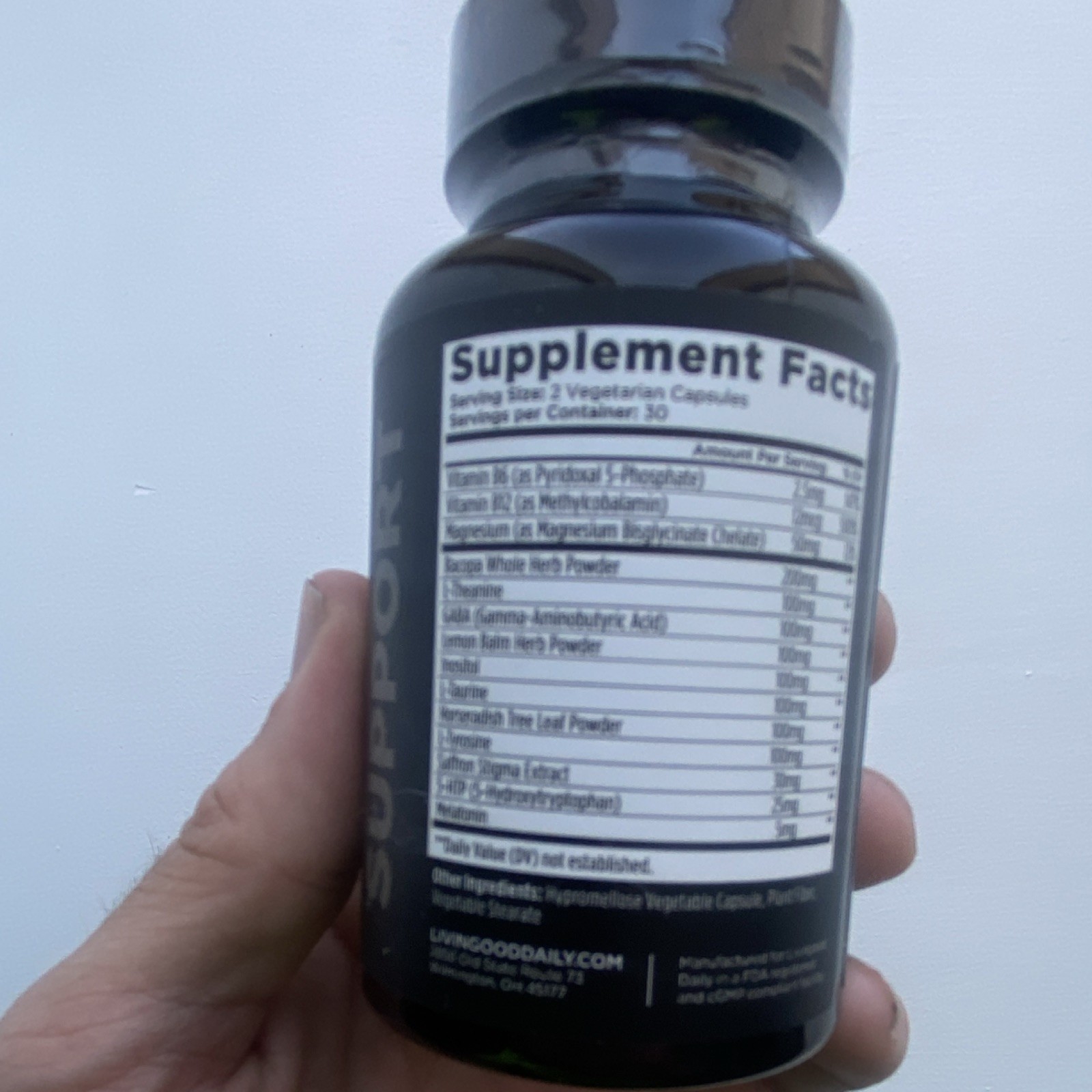 Livingood Daily Mood Support Vegan Non-GMO Gluten-Free 60 Capsules Exp 04/2027