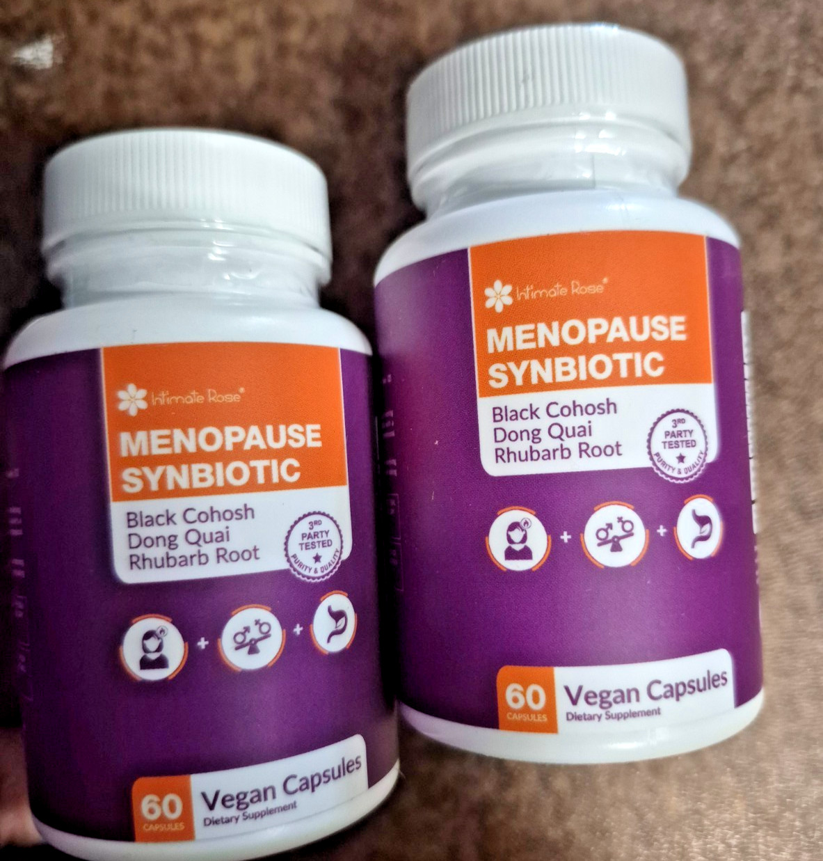 TWO BOTTLES Menopause Synbiotic Supplements for Women – Dong Quai, Black Cohosh