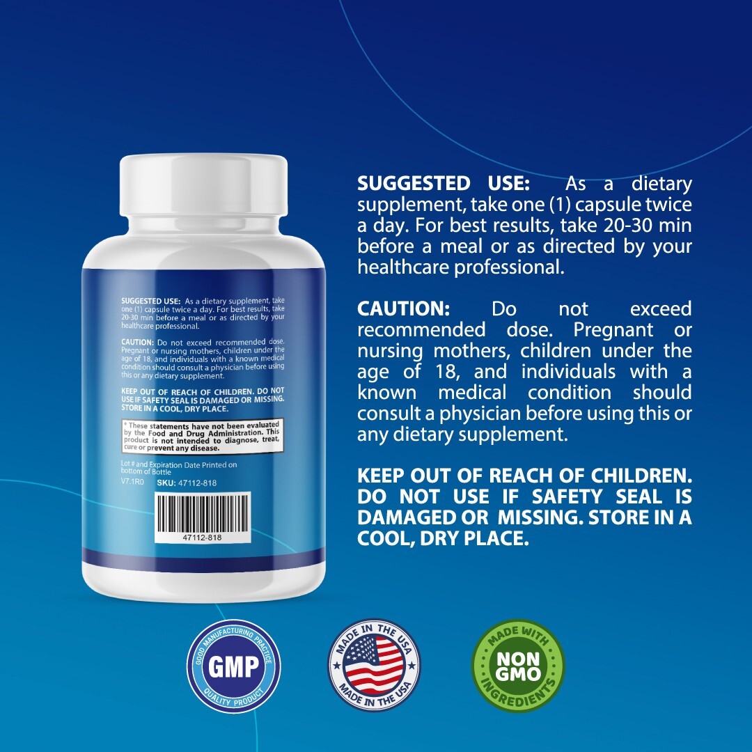 NeuroEar- Hearing Support- 4 Bottles- 240 Capsules