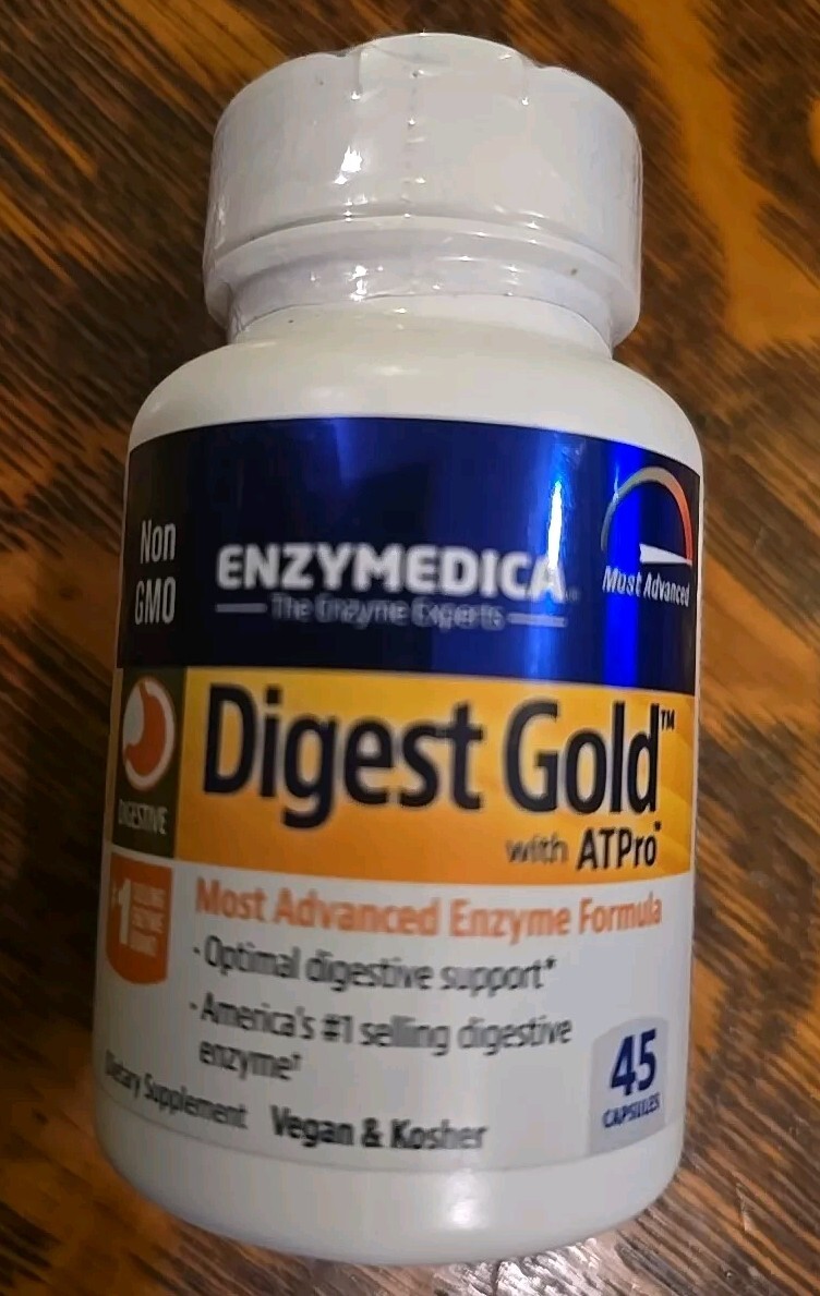 Enzymedica Digest Gold + ATPro Mosr Advanced Enzyme Formula 45 Caps 09/2025