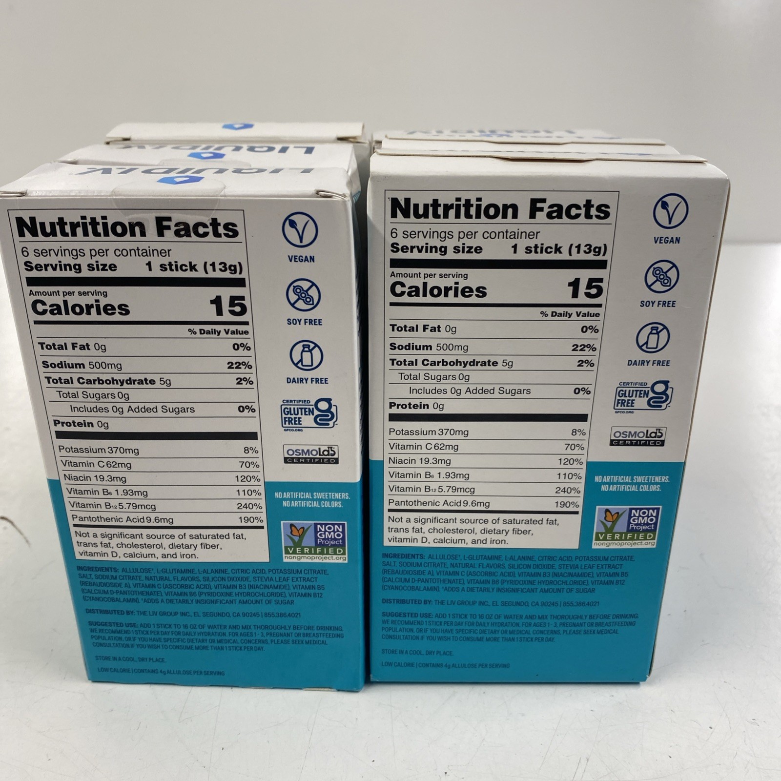 LOT x36 LIQUID I.V. Hydration Multiplier SUGAR FREE RASPBERRY MELON Drink Mix
