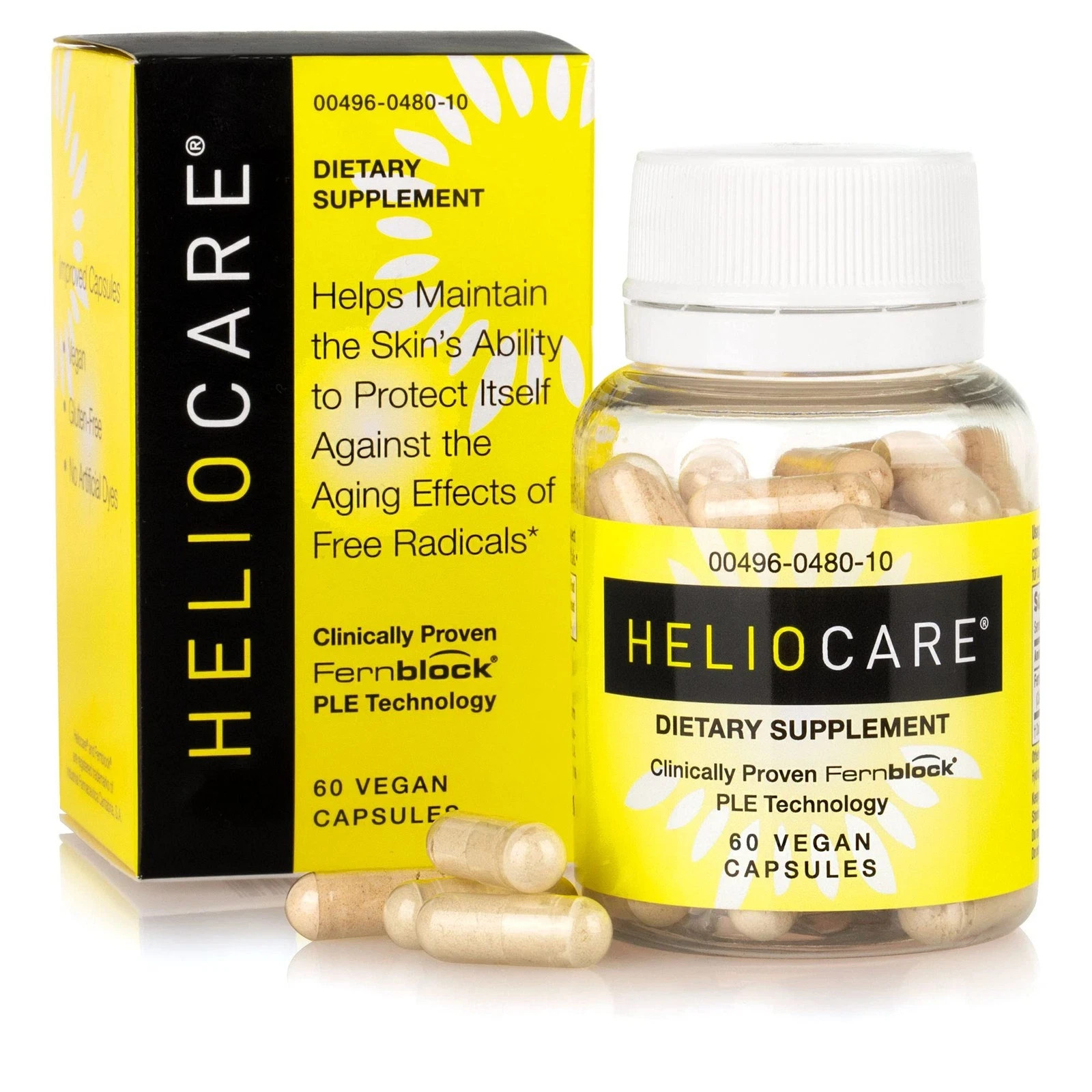 Heliocare Skin Care Dietary Supplement 60 Vegan Capsules (Free Shipping)
