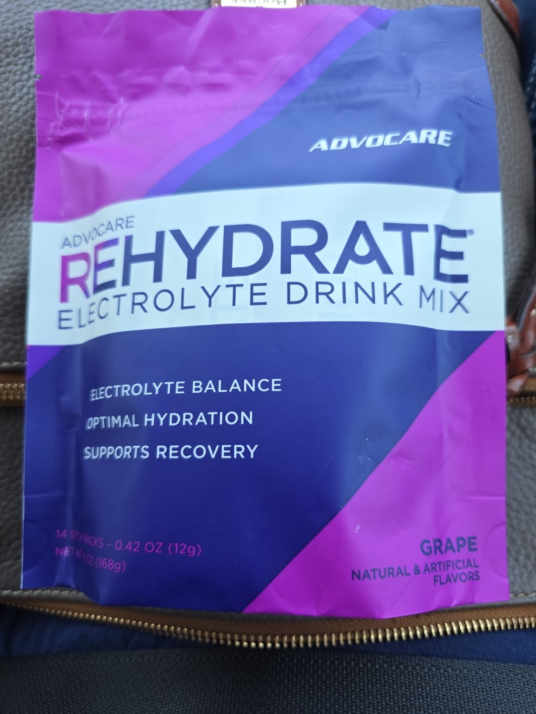 Advocare REHYDRATE – Electrolyte Hydration Drink Mix (14 GRAPE Tubes) 05/2025!