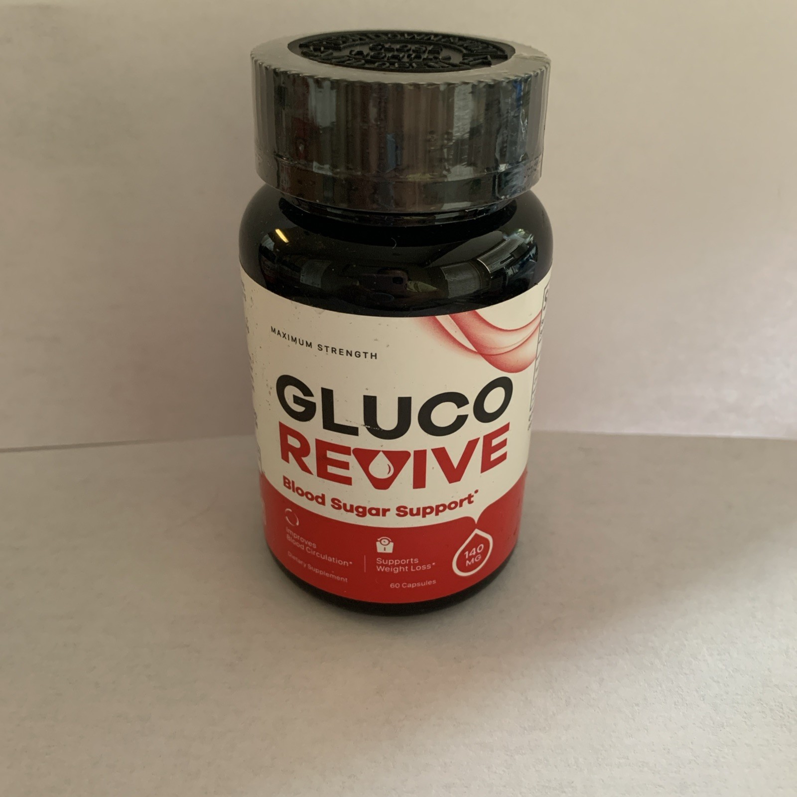 GLUCO REVIVE Blood Sugar Glycogen Support Weight Loss 60 Capsules