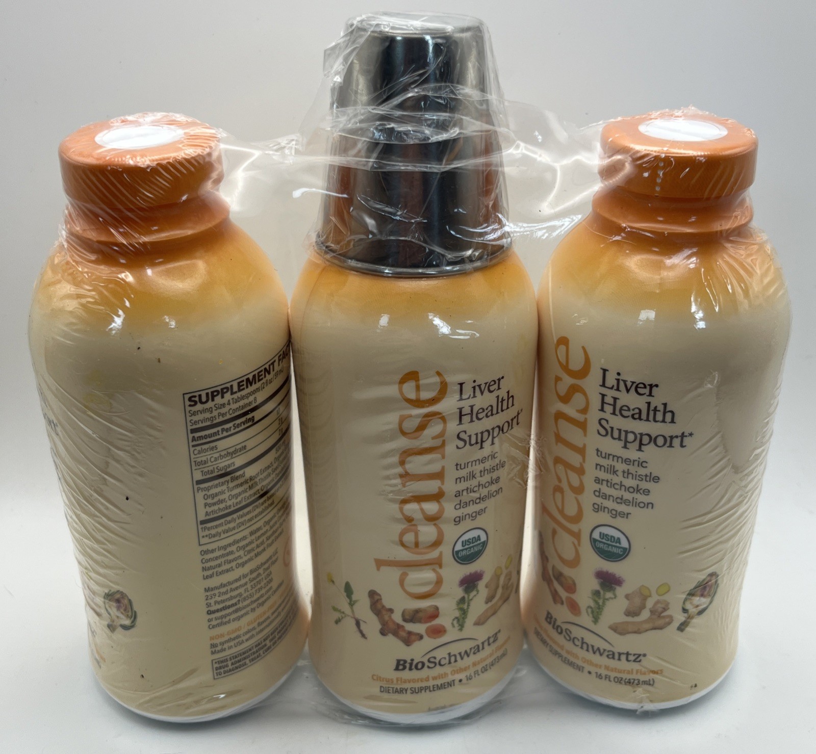 3-Pack BioSchwartz Cleanse Liver Health Support, Organic Liver Detox Exp:10/2027