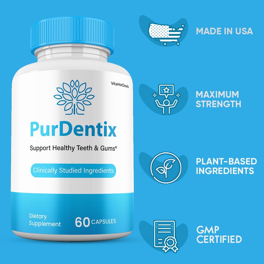 Pur Dentix Pills for Gums and Teeth Probiotics, Oral Supplement (5 Pack)