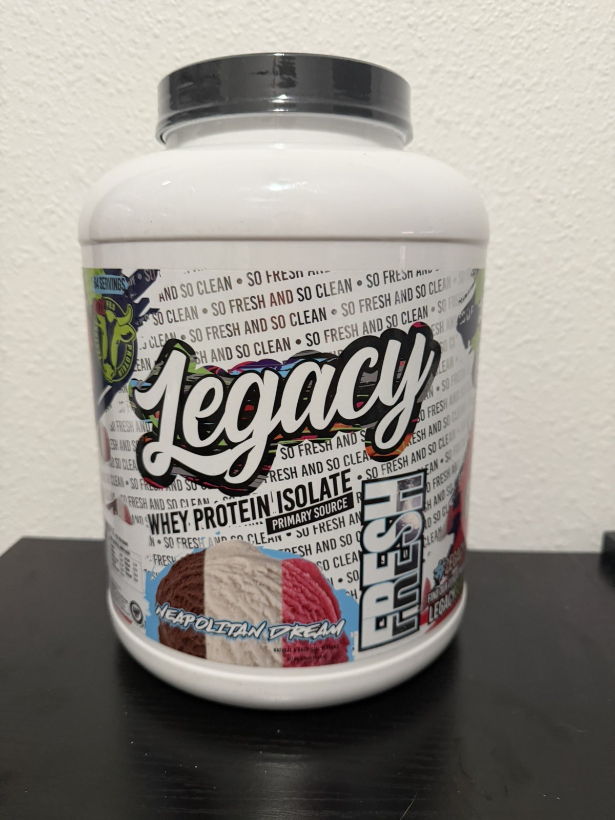 Legacy Whey Protein 5lb Pasture Fed 26g Protein Muscle Recovery Neapolitan ￼