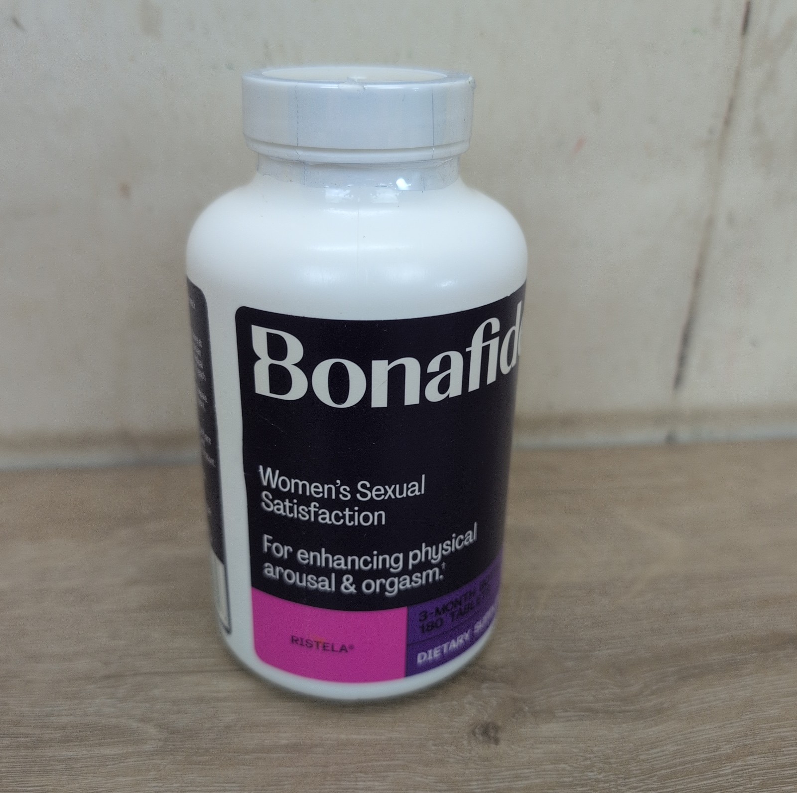Bonafide Ristela Women’s Sexual Satisfaction Supplement 180 Tablets New Exp 1/28