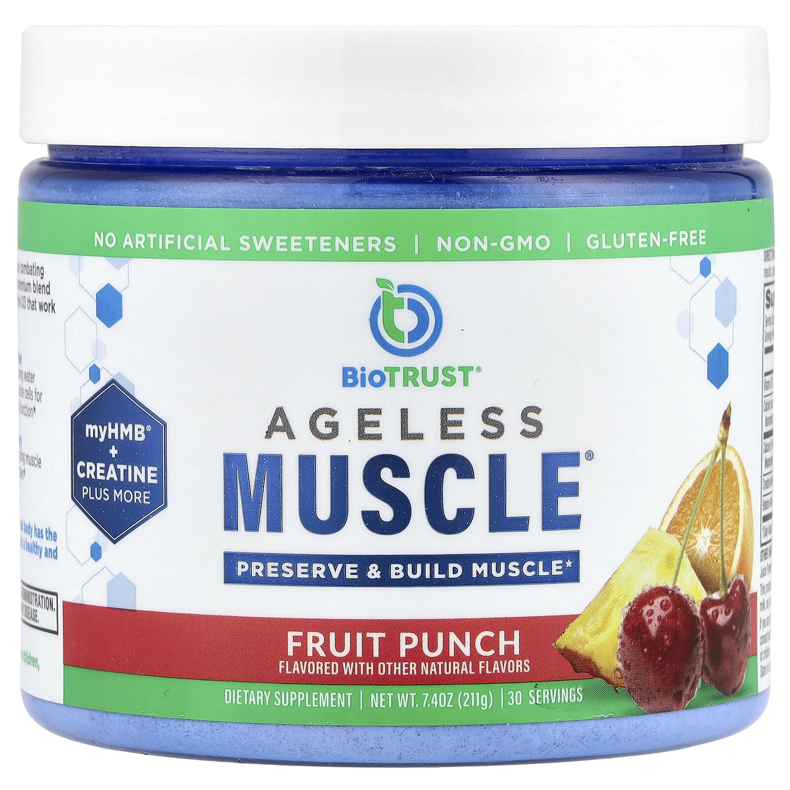 Ageless Muscle®, Fruit Punch, 7.4 oz (211 g)