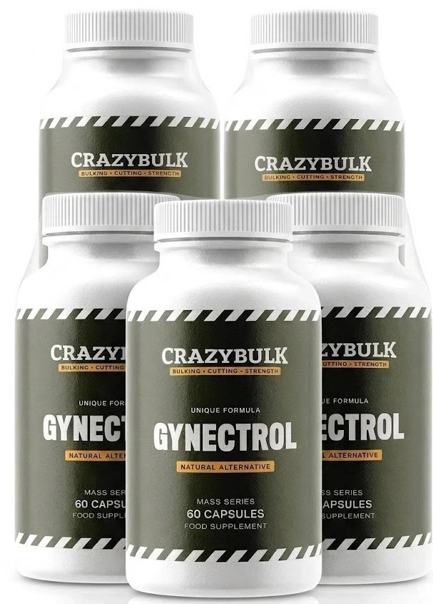 Crazybulk Gynectrol Natural Alternative 60 Capsules | Pack of 5 | Free Shipping