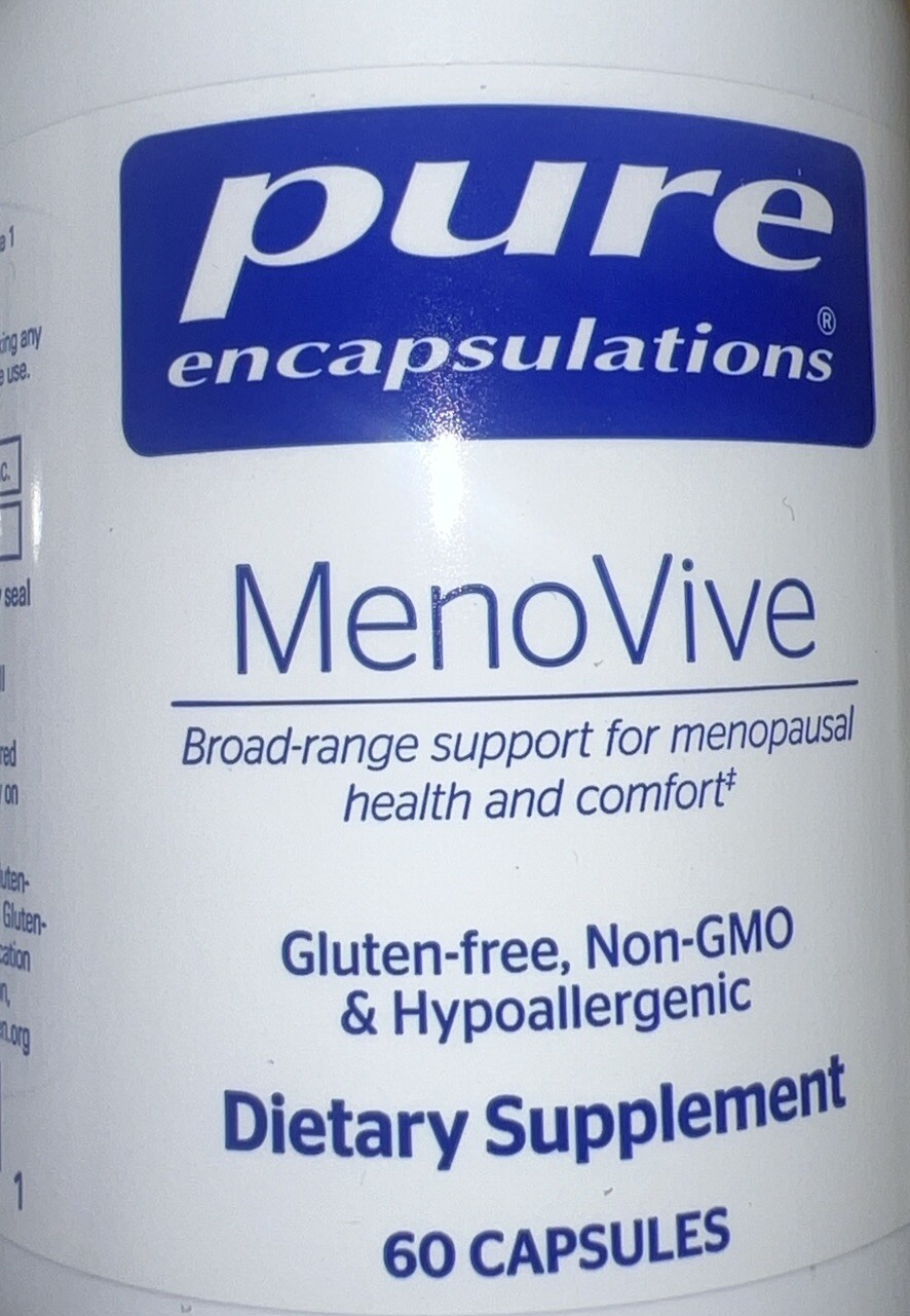Pure Encapsulations MenoVive Support Menopausal Health 60 Caps 9/2025 SEALED