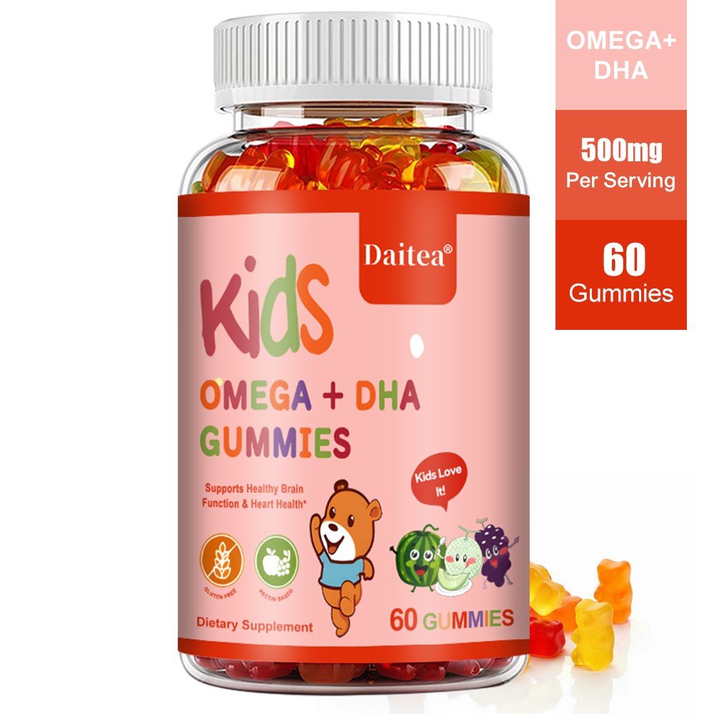 Kids Omega+Dha Supports Healthy Brain Function & Heart Health 60 Gummies