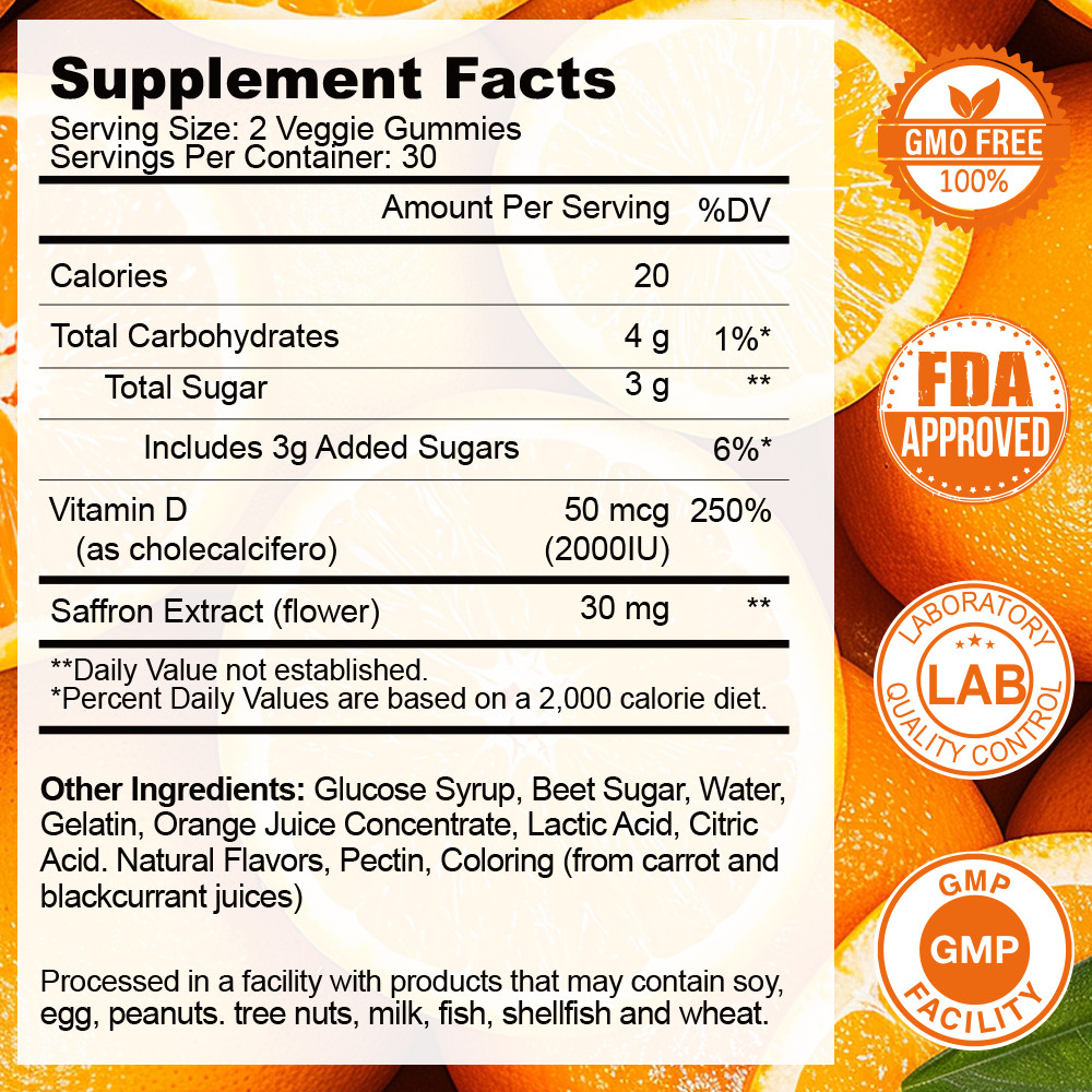 MENXI L-Theanine + GABA Gummies – Mood Stabilization & Cognitive Focus Support