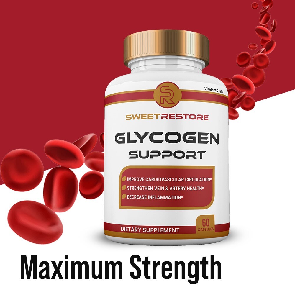 Sweet Restore Glycogen Support Capsules, Max Strength Glyco Pills (3 Pack)