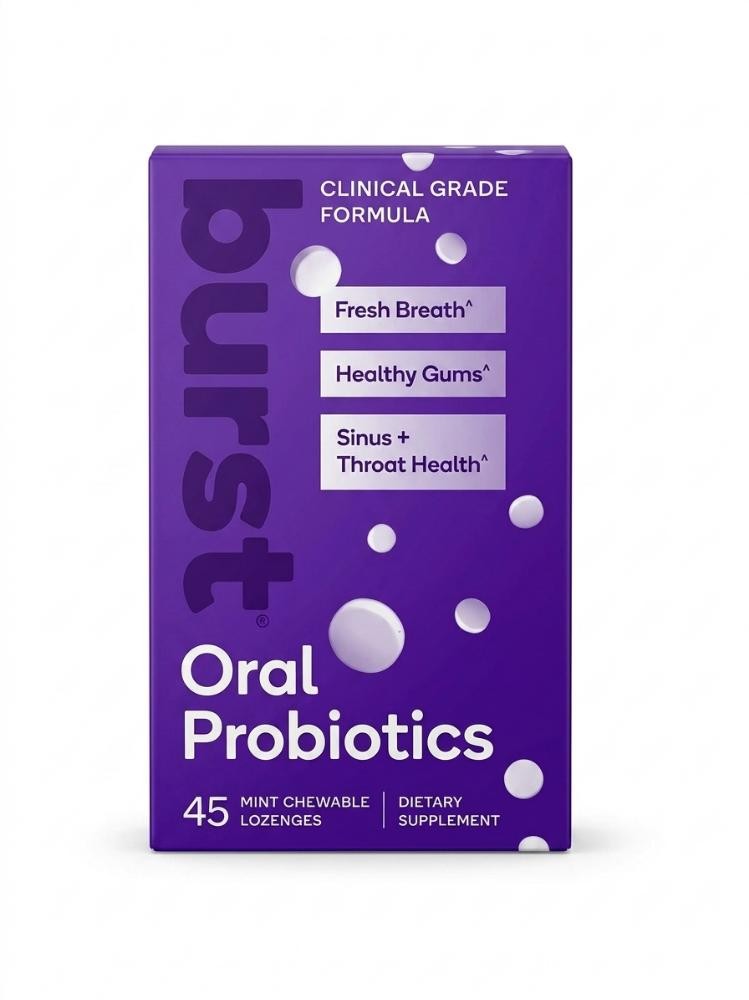 Burst Dental Probiotics 45 Count for Healthy Gums Fresh Breath EXP:09/2026