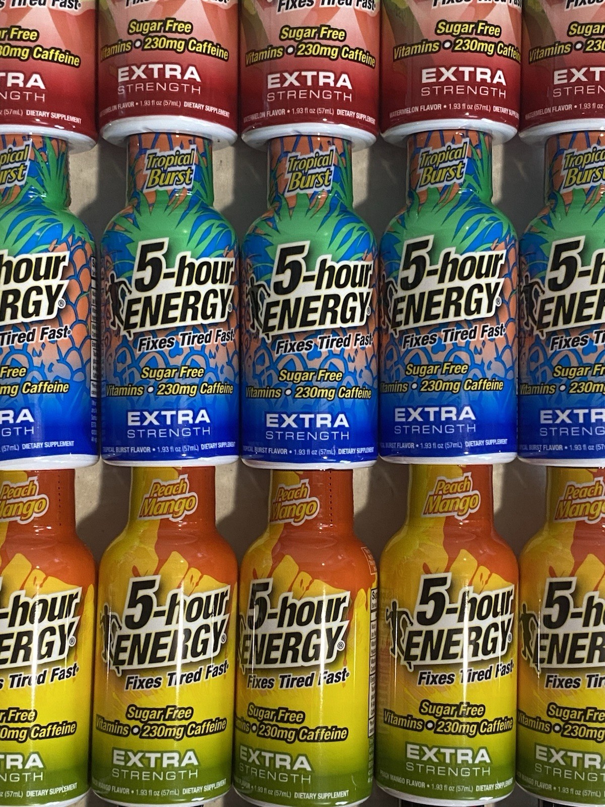 20x 5-hour Energy Extra Strength, Variety, Energy Shot, 1.93oz. Bulk, 4 Flavors