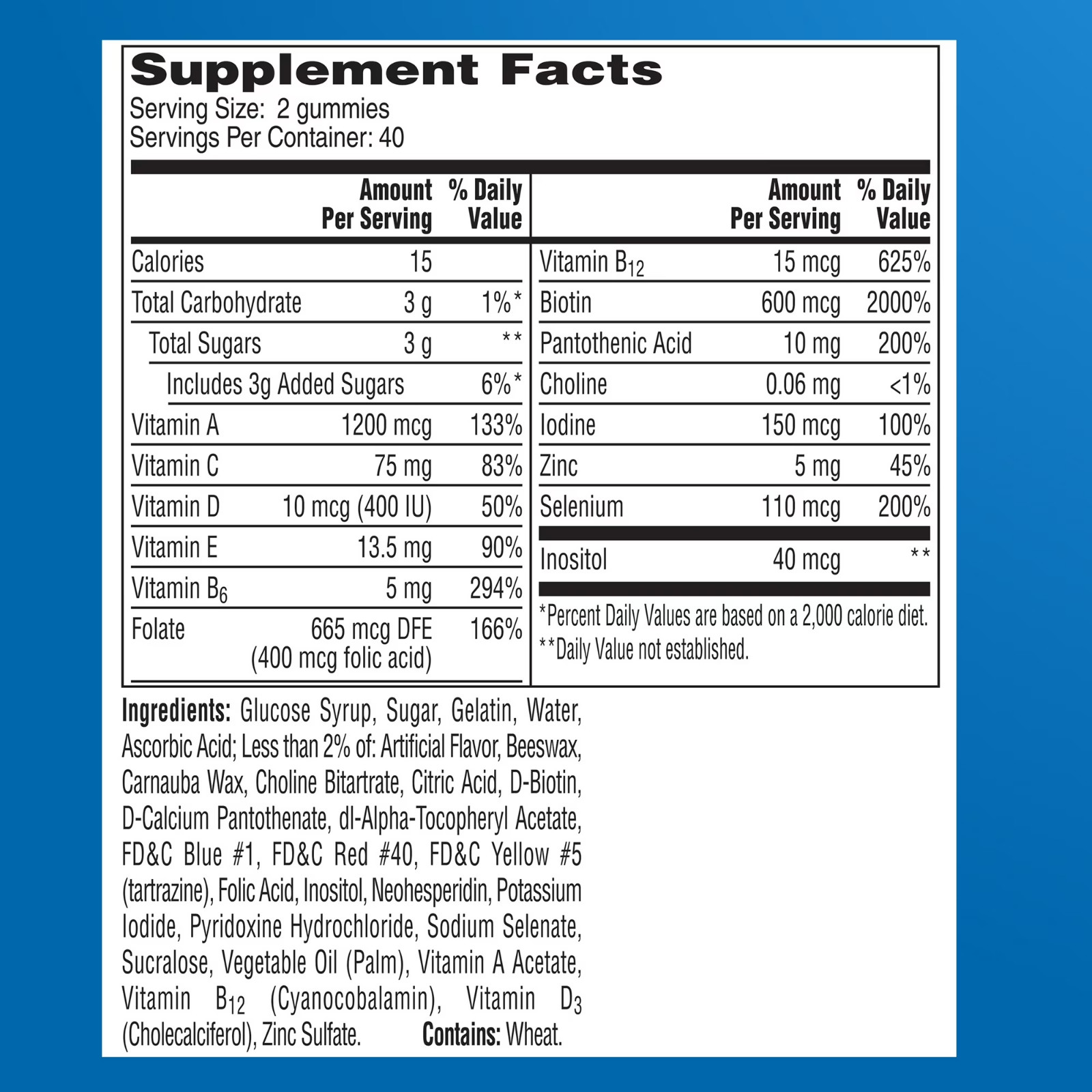 One A Day Mens Multivitamins Gummies with B Vitamins Immune Support 80 Count