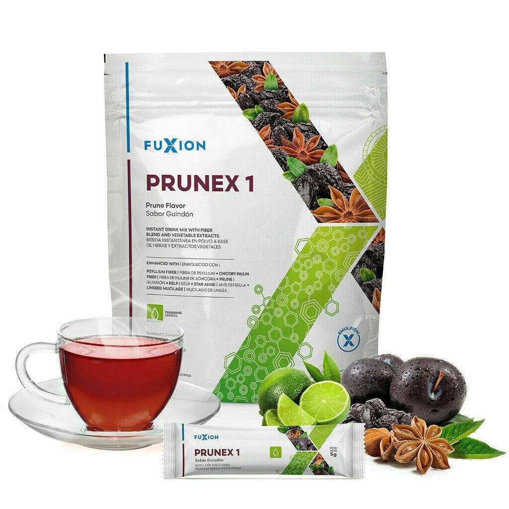 FuXion Prunex 1 Detox Tea Colon Cleanse Digestive Support 28 Stick Packs