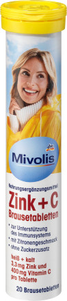 15x Zink + Vitamin C Effervescent Tablets 20 pcs, 82 g; Ships from Germany!