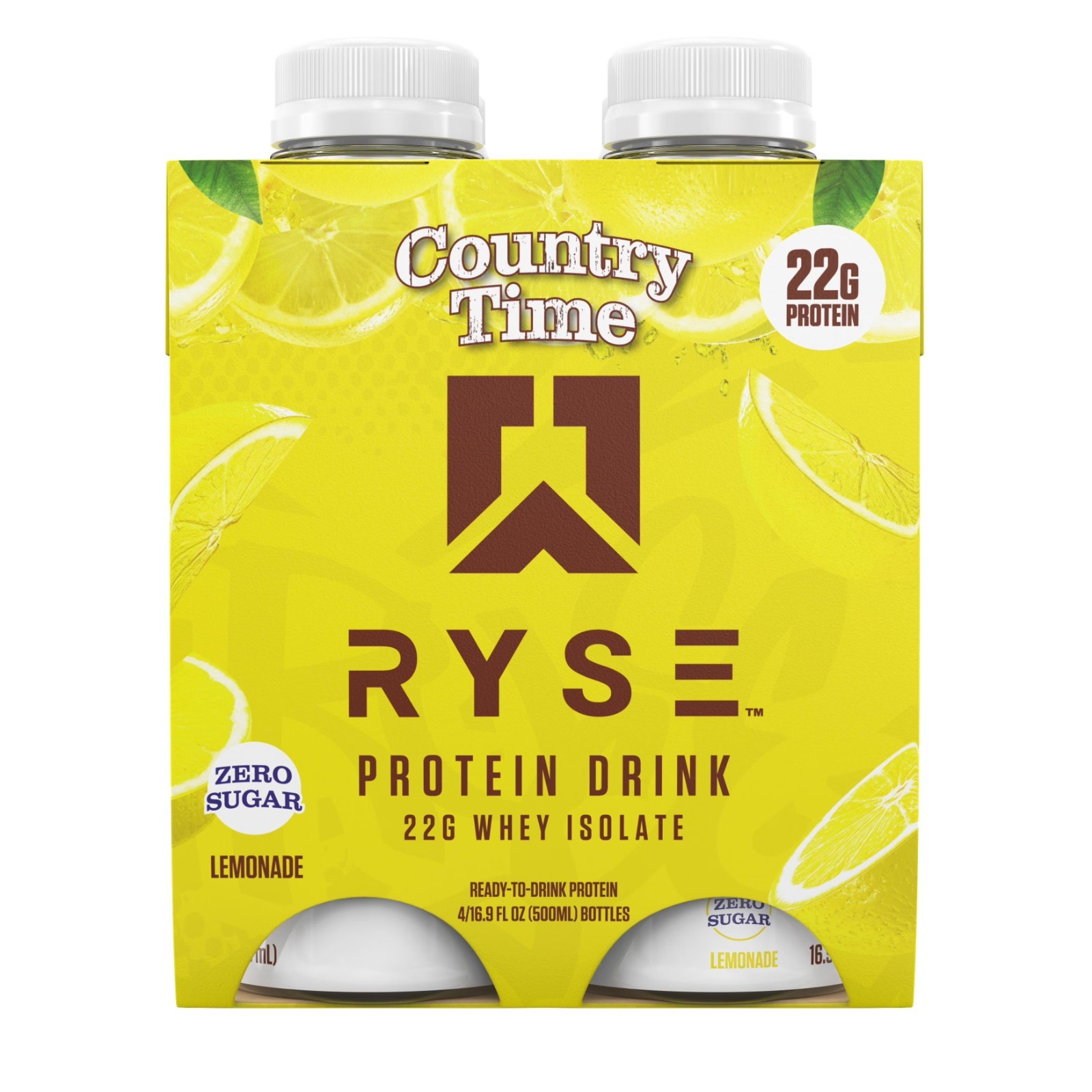 RYSE Protein RTD County Time Lemonade 16.9 oz 4 pack