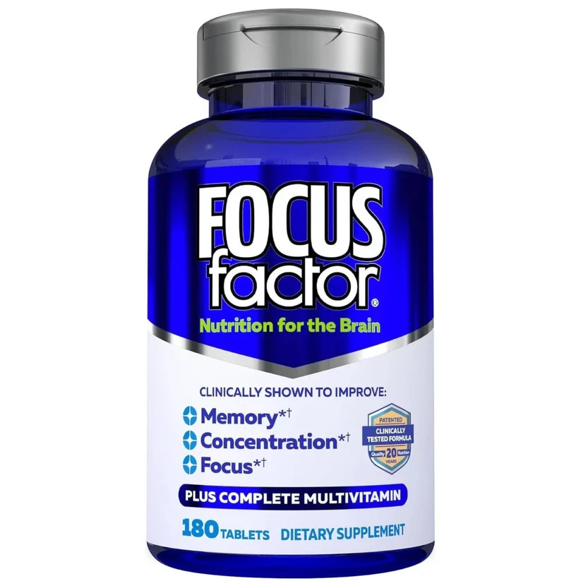 FOCUS Factor Nutrition for the Brain Dietary Supplement 180 Tablets
