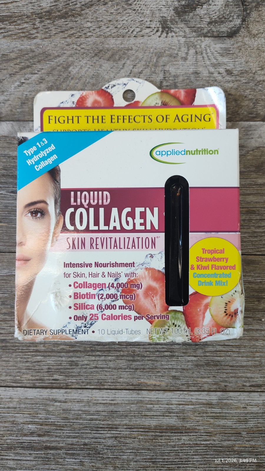 Applied Nutrition Liquid Collagen Skin Revitalization 10 liquid tubes Exp 09/26