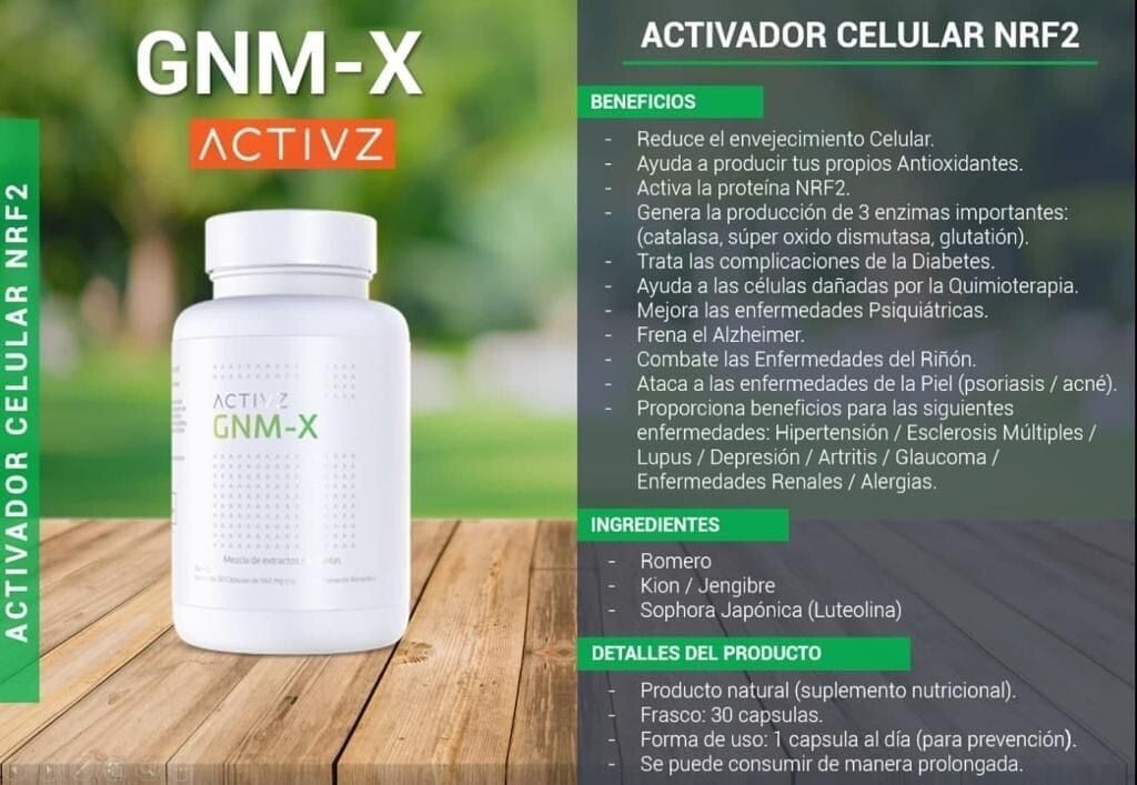 ACTIVZ GNMX Supplement and NRF2 Activator, Plant Extract 30 Capsules Pack of 2