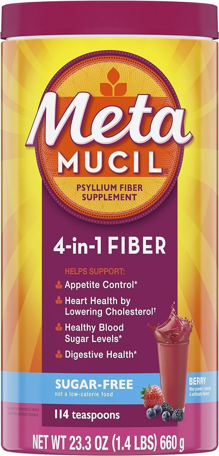 Metamucil Smooth Texture Berry Burst Sugar-Free 114 Each