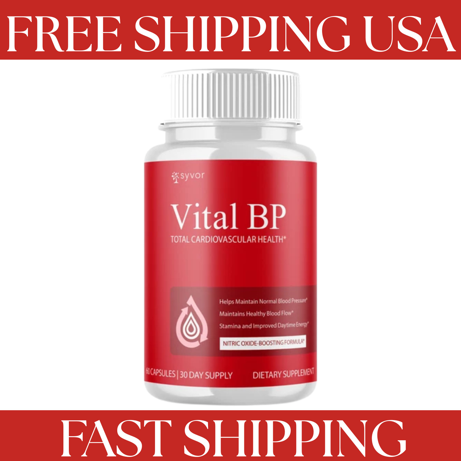 (1 Pack) Vital BP innovative Blood Support Vitamin Formula VitalBP 60 Capsules