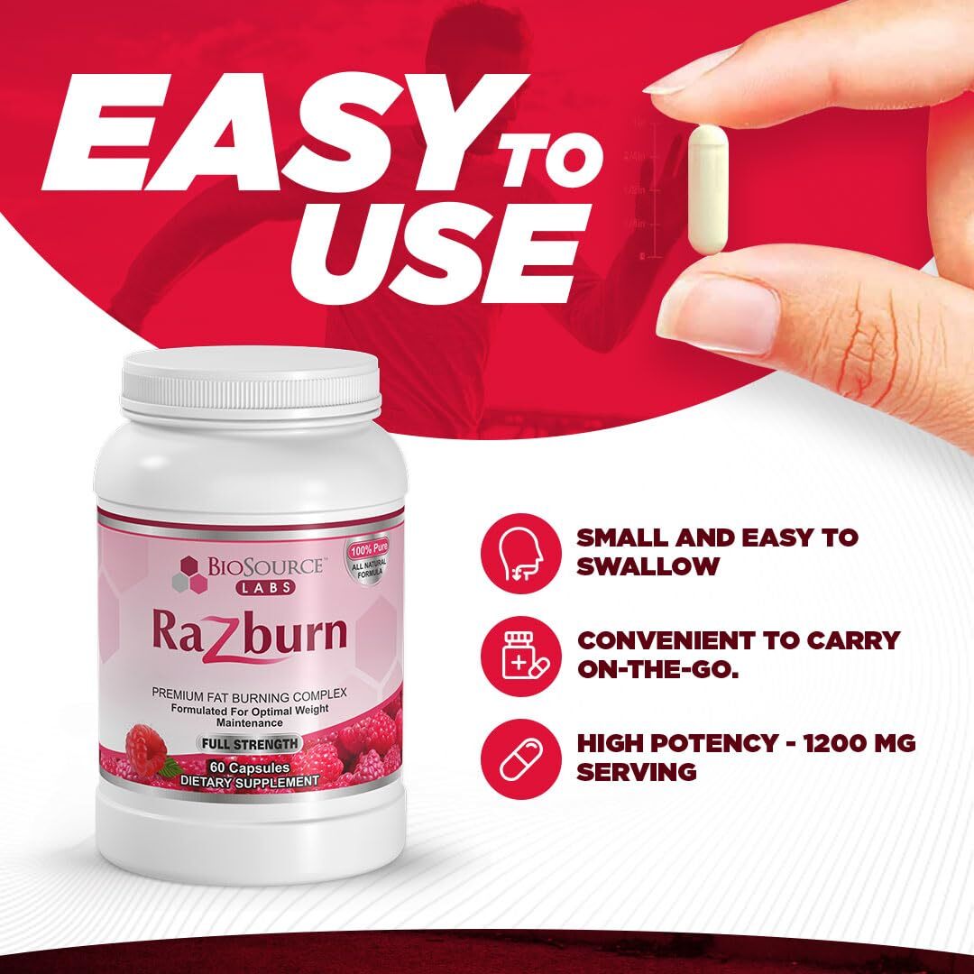 BioSource Labs Razburn – Natural Thermogenic Complex– 60 Vag Caps