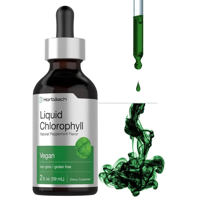 Horbäach Liquid Chlorophyll Drops | Vegan, Non-GMO, And Gluten Free Formula