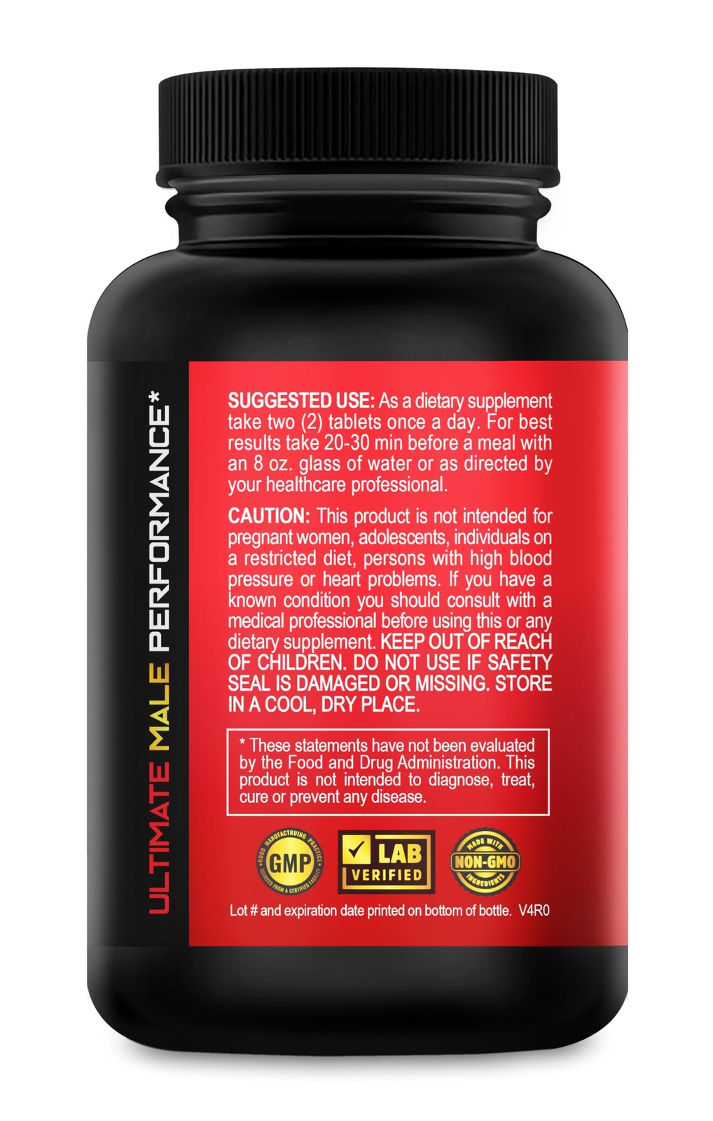 Male Performance and Enlargement Pills XXL Add 3-6” in 60 Days 60 Tablets