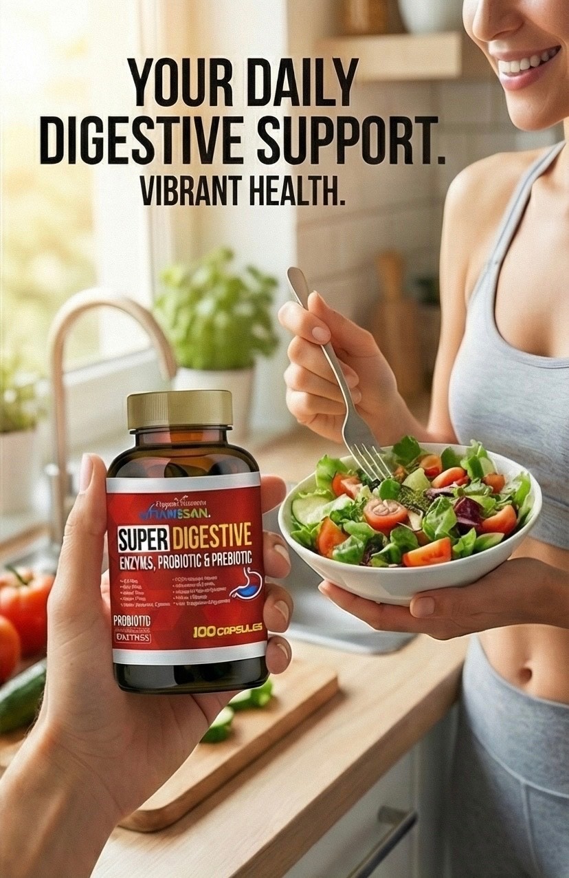 Daily super Digestive Enzymes w Prebiotics/Probiotics 100 capsules