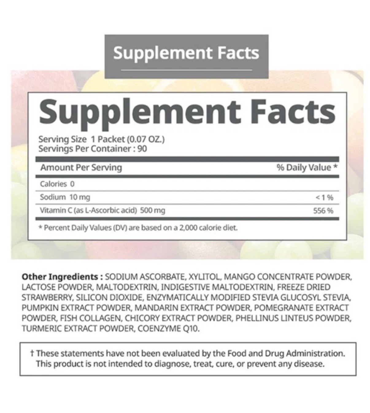 1 ATOMY Vital Color Vitamin C 2g x 90 ea 500mg of vitamin C Powder Made inKorea