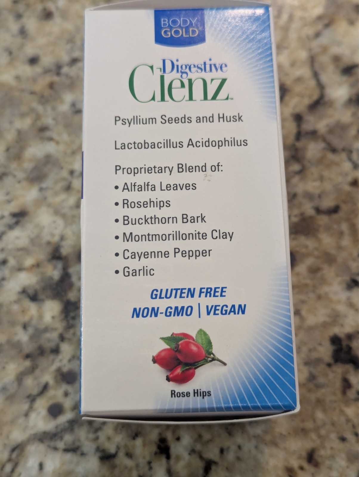 Body Gold Digestive Clenz Nature’s Cleansing Formula 90 capsules exp: 10/2027
