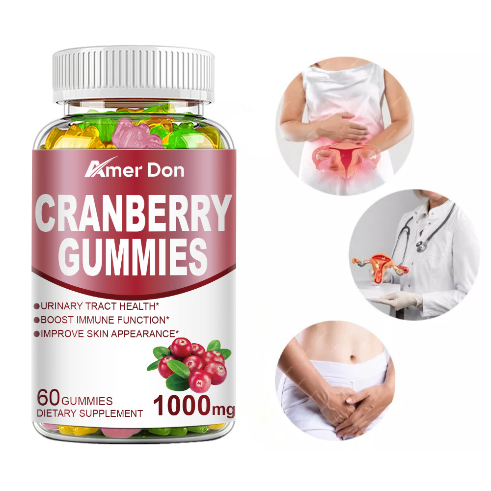 Cranberry Extract Gummies 1000mg Extra Strength Urinary Tract Support