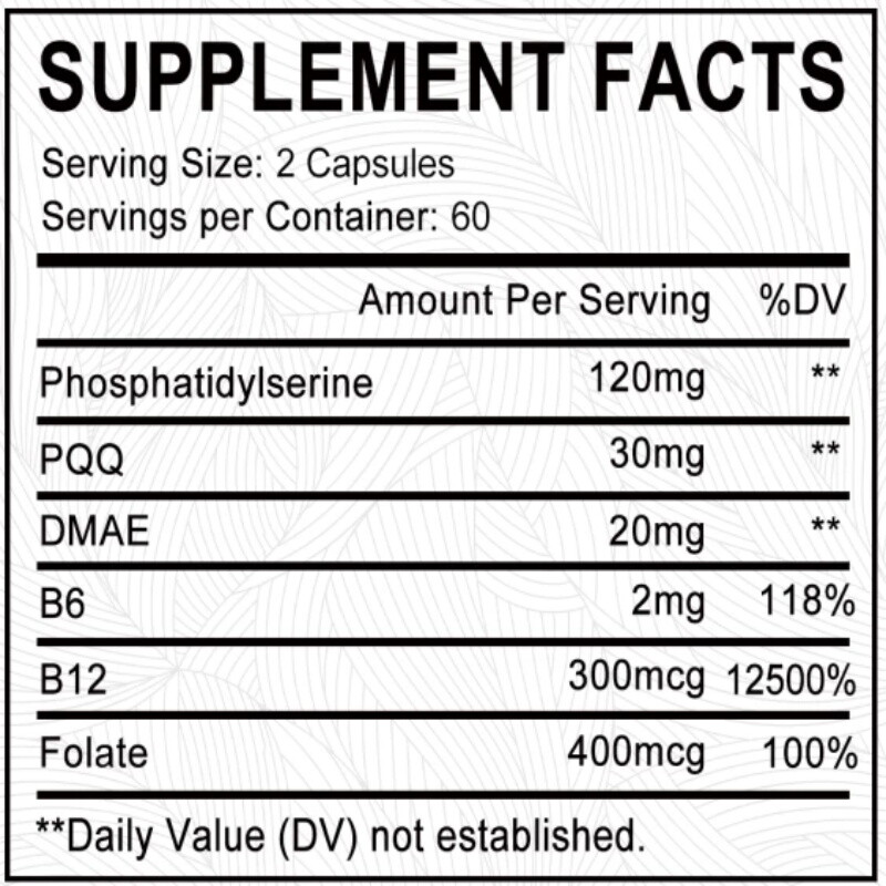 Phosphatidylserine Supports Healthy Mind,Improve Brain Memory,Relax Your Mood