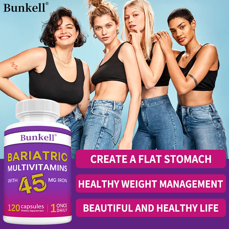 Bariatric Multivitamin Capsule with 45mg Iron for Weight Loss Burn Fat